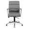Officesource Merak Collection Executive Mid Back with Chrome Frame 1505VGR - alternate 2
